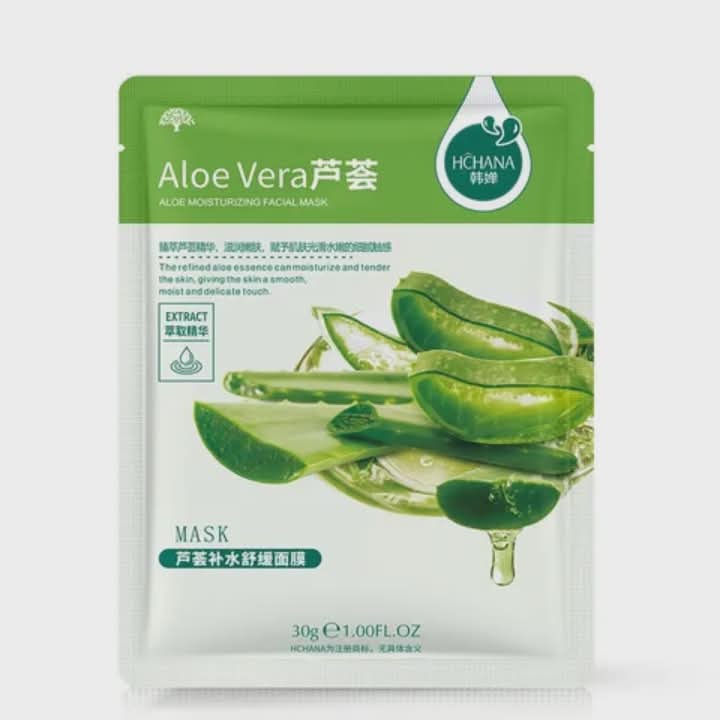 Aloe Vera drėkinamoji veido kaukė